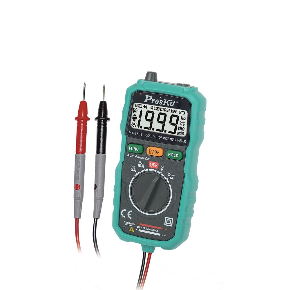 Proskit MT-1508 Dijital Multimetre Dijital Ölçü Aleti full otomatik CAT III 600V AC /DC