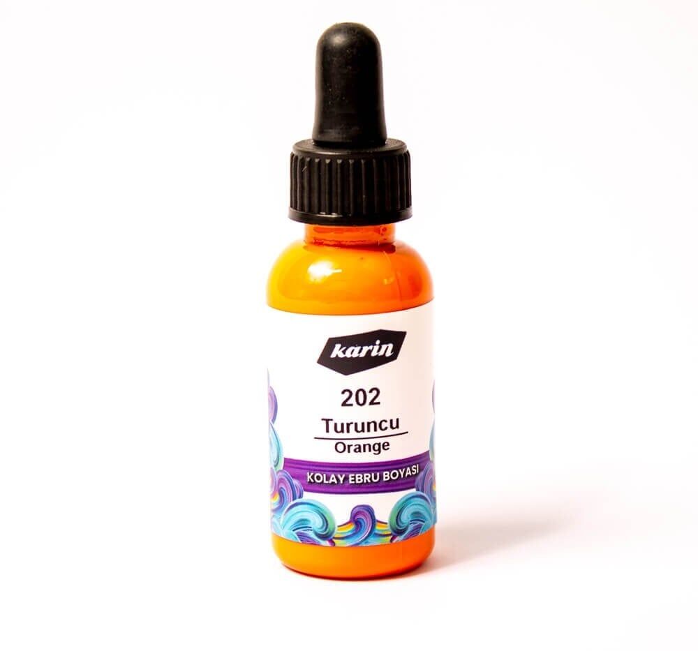 Karin Kolay Ebru Boyası 202 Turuncu 30 cc
