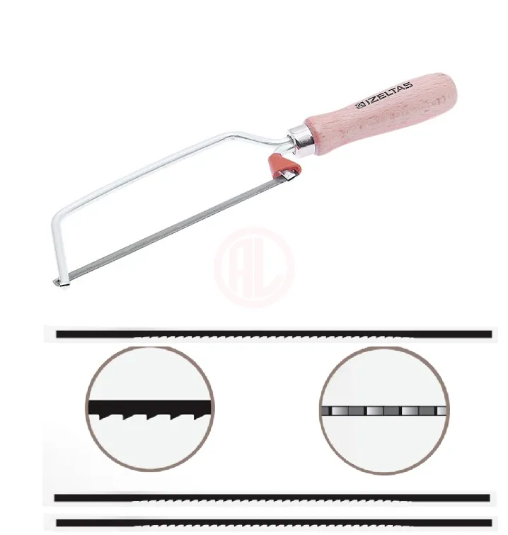 İzeltaş Kıl Testere Kolu Ağaç Saplı 150 mm