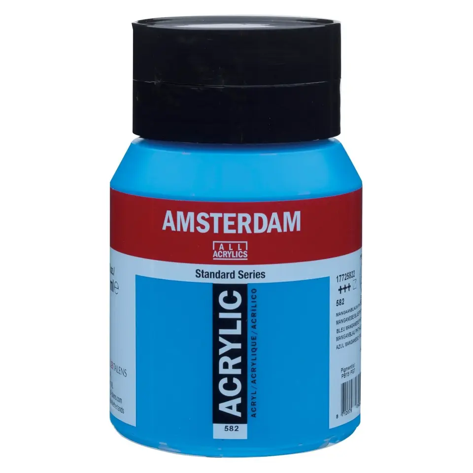 Amsterdam Akrilik Boya 500ml 582 Manganese Blue Phtalo