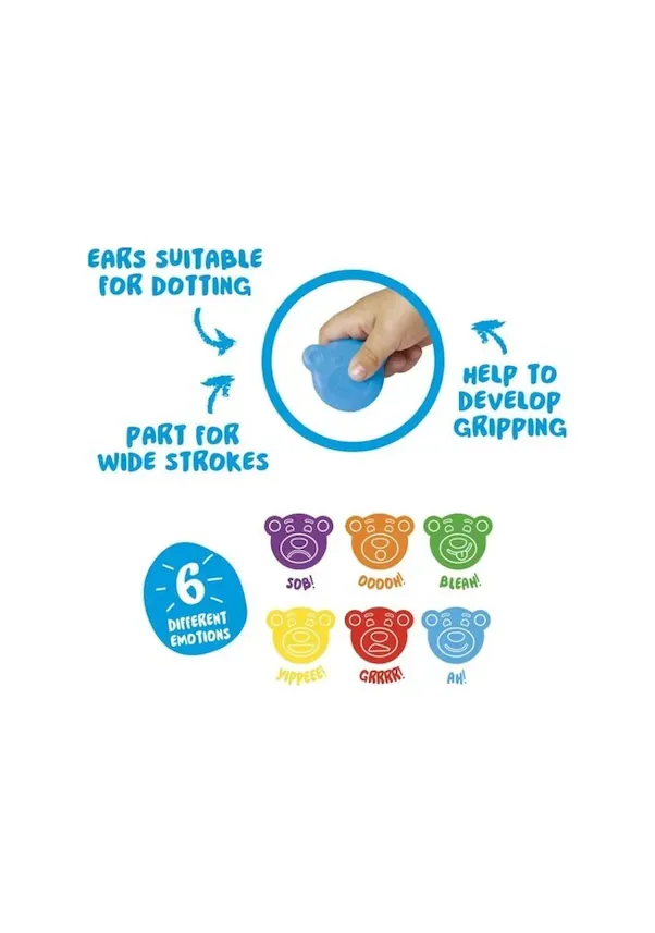 Carıoca Teddy Bebek Crayons 6'Lı +1 Yaş