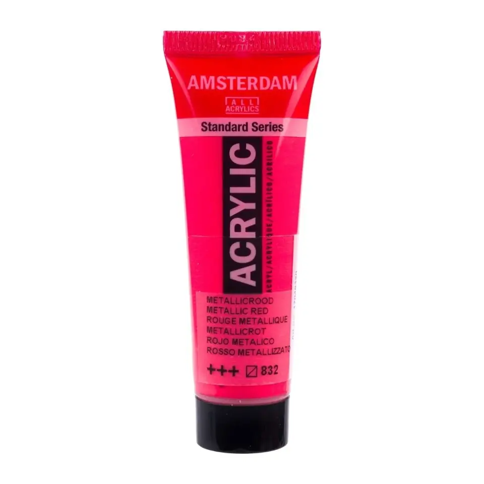 Amsterdam Akrilik Boya 120ml 832 Metallic Red