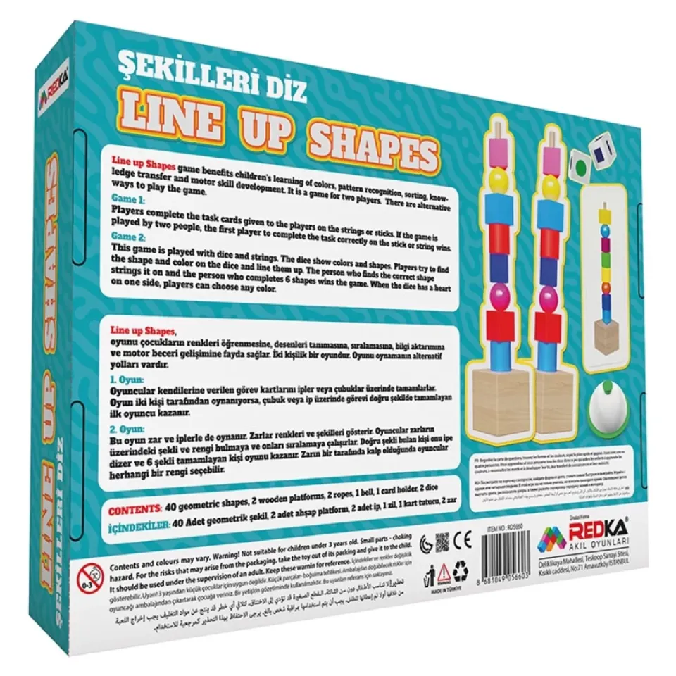 Redka Şekilleri Diz Line Up Shapes