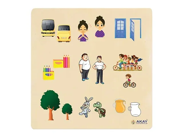Ahşap Puzzle Zıt Kavramlar 30x30.