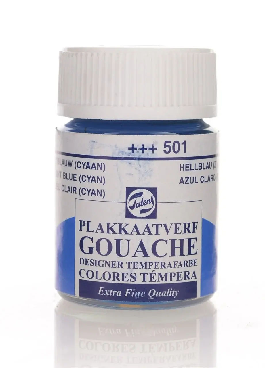 Talens Guaj Boya 16ml 501 Light Blue Cyan