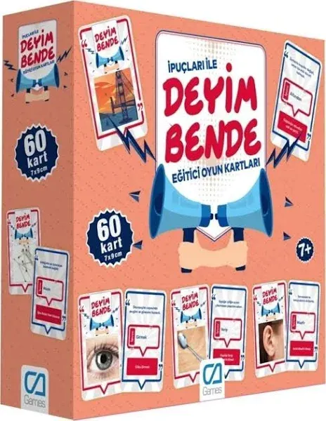 Ca Games İpuçları ile Deyim Bende Eğitici Oyun Kartları
