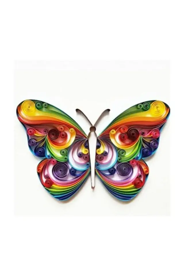 Kumtoys Quilling 5mm Kağıt Kıvırma Sanatı 5mm Kağıt Telkari 15 Farklı Renk Kağıt Bükücü