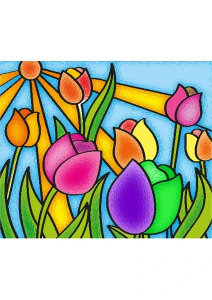 Kumtoys Cam Vitray, Cam Boyama