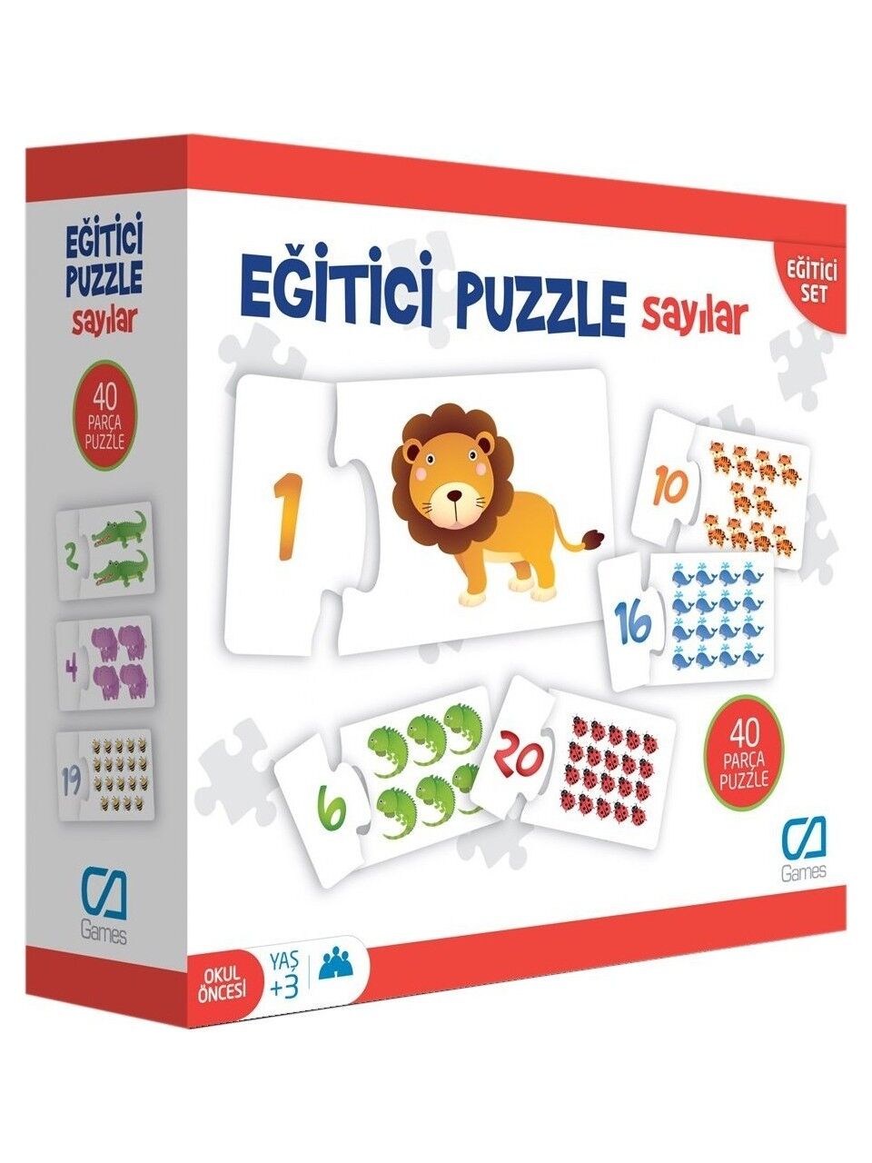 Ca Games Eğitici Puzzle Sayılar 40 Parça
