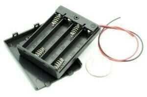 Arduino Pil Yuvas 4'lü Kapak ve Anahtarlı