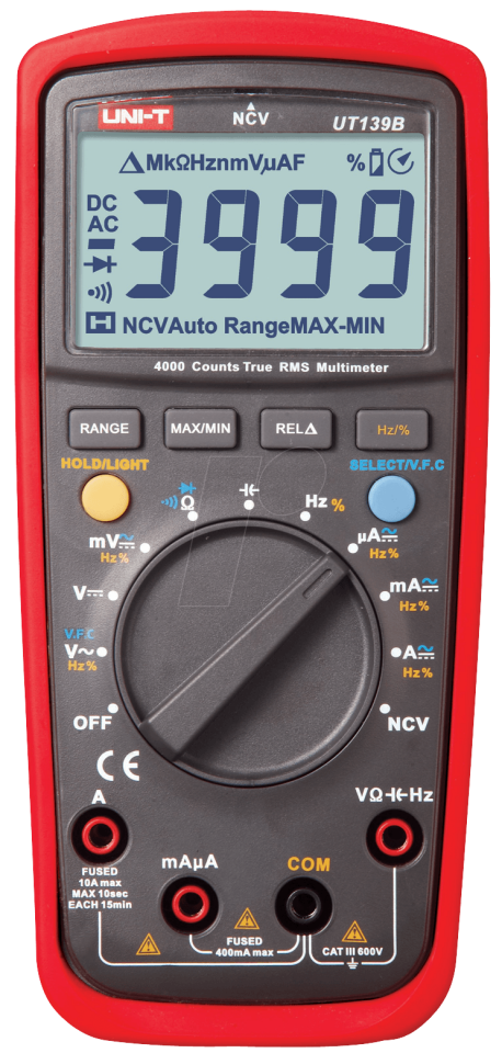 UT 139B UNI-T TRMS Digital Multimeter