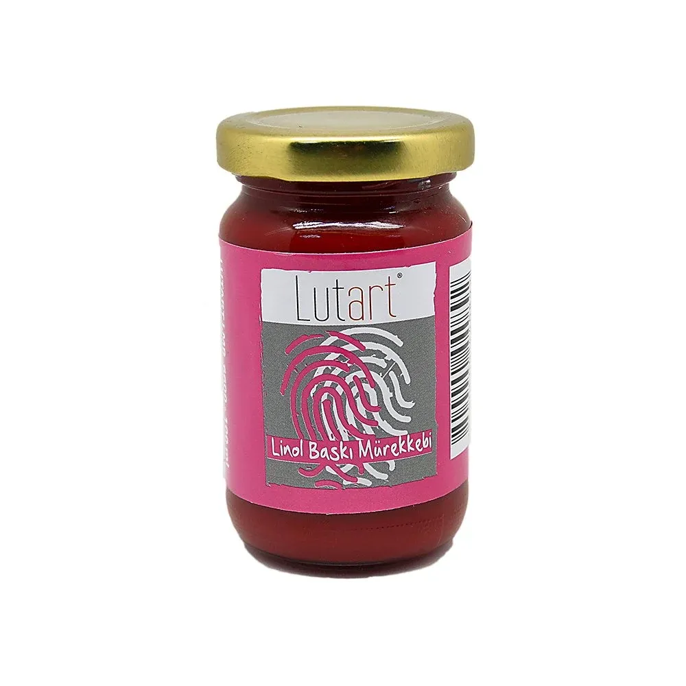 Lutart Linol Baskı Matbaa Mürekkebi 100ml - Magenta