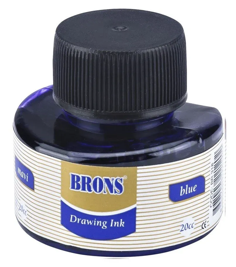 Brons Çini Mürekkep Mavi 20 cc