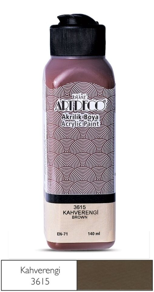 Artdeco Akrilik Boya 140 Ml Kahverengi 3615