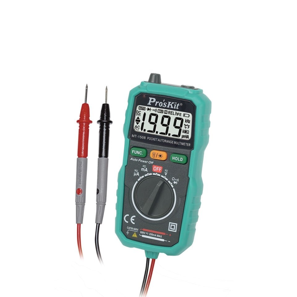 Proskit MT-1508  Dijital Multimetre Dijital Ölçü Aleti full  otomatik CAT III 600V  AC /DC