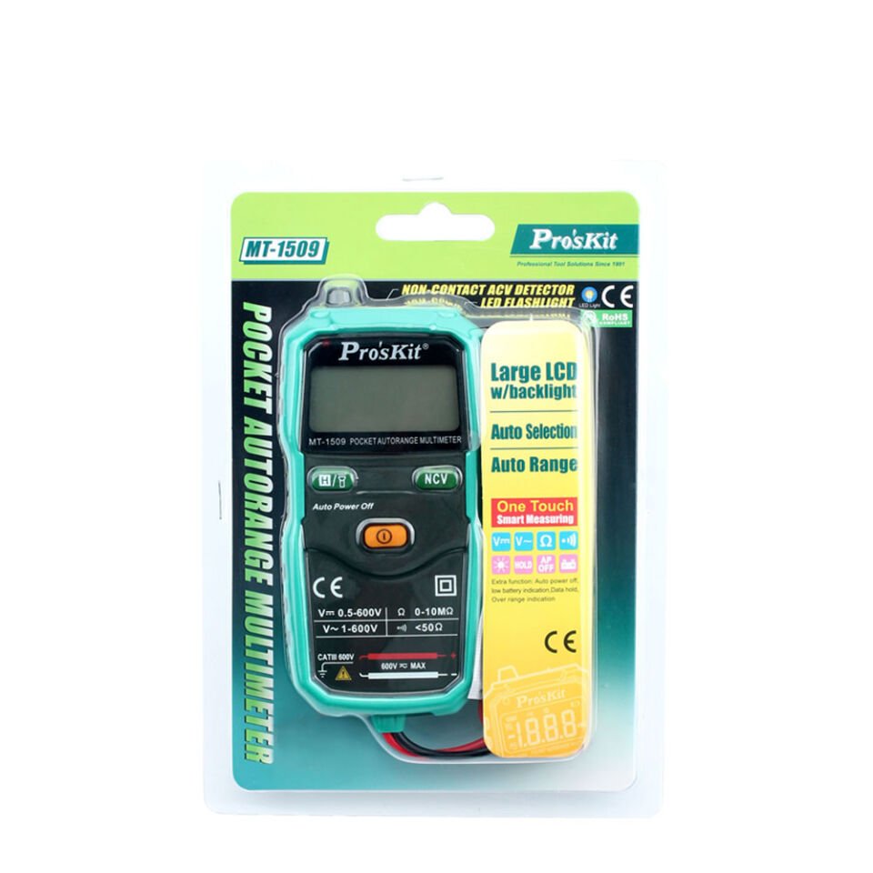 Proskit MT-1509 Cep Tipi Dijital Multimetre AutoRange