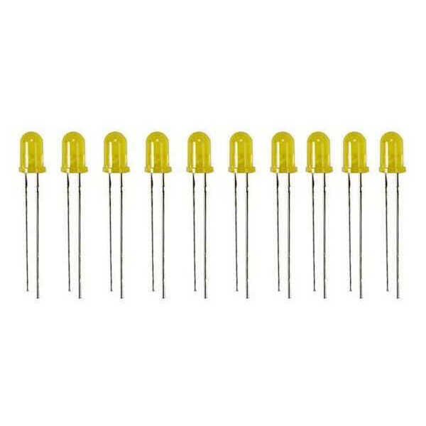 5 mm Sarı Led Paketi - 10 Adet