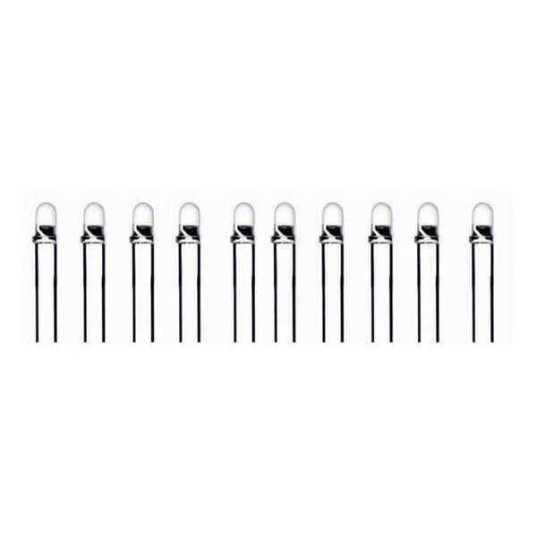 5 mm Şeffaf Beyaz Led Paketi - 10 Adet