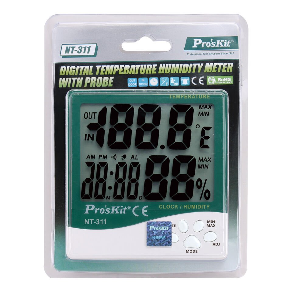 Proskit NT-311 Dijital Sıcaklık Nem Ölçer