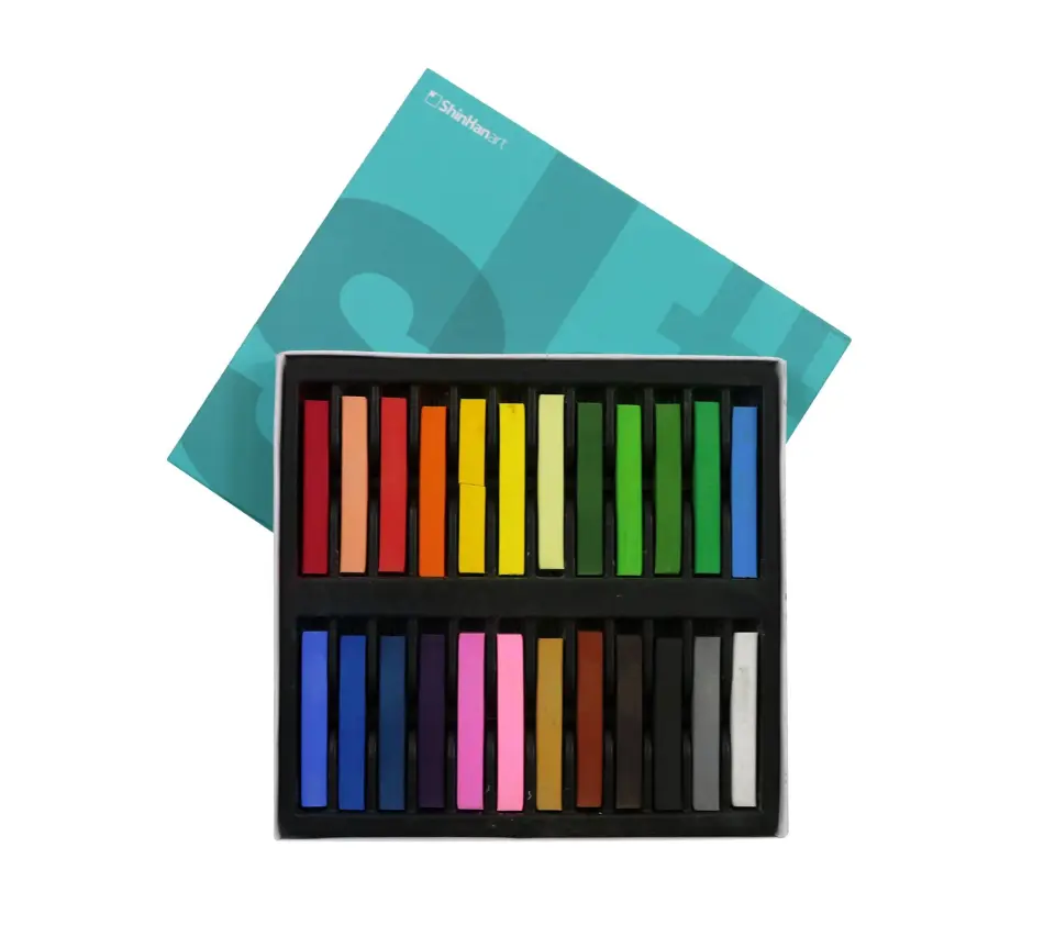 Shinhan Art Soft Pastel 24 Renk Tam Boy (Large) Pastel Boya
