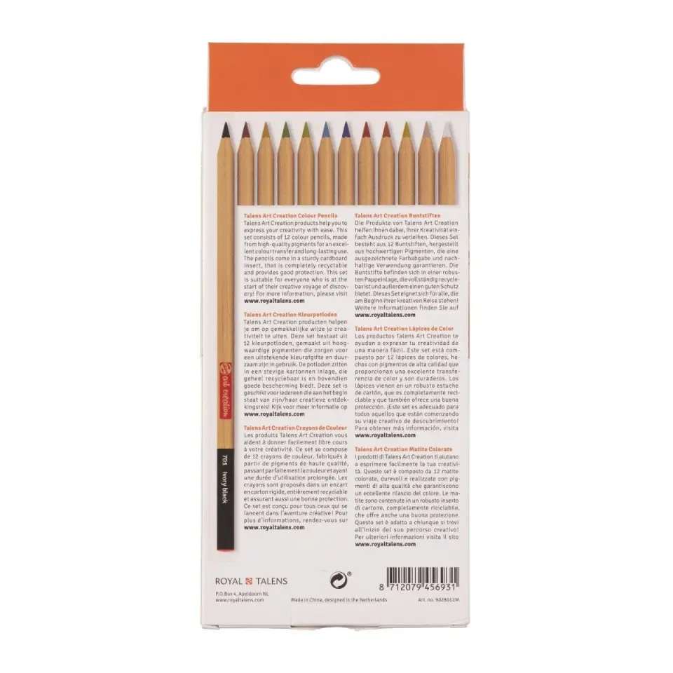 Talens Art Creation Profesyonel Kuru Boya Kalemi Seti 12 Renk