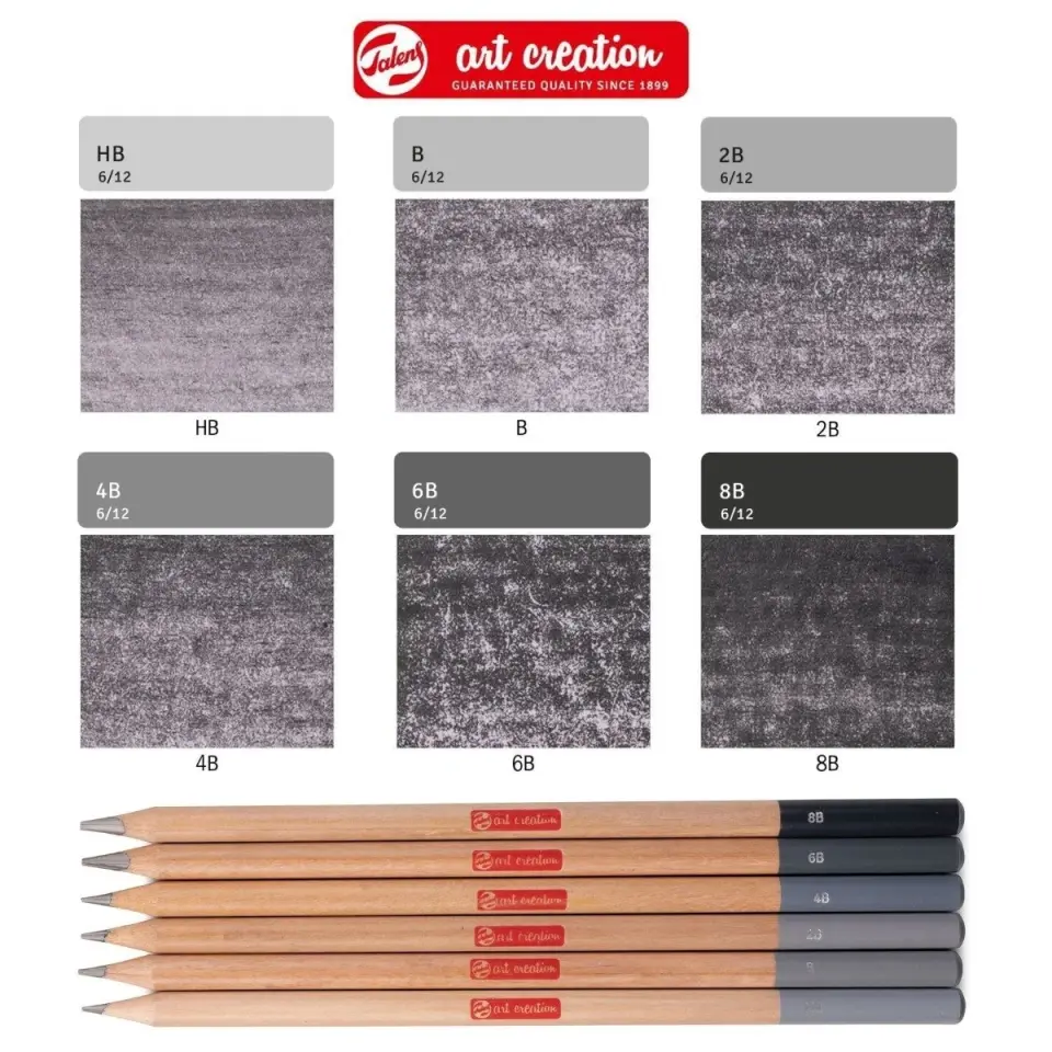 Talens Art Creation Graphite Dereceli Kara Kalem Seti 6lı