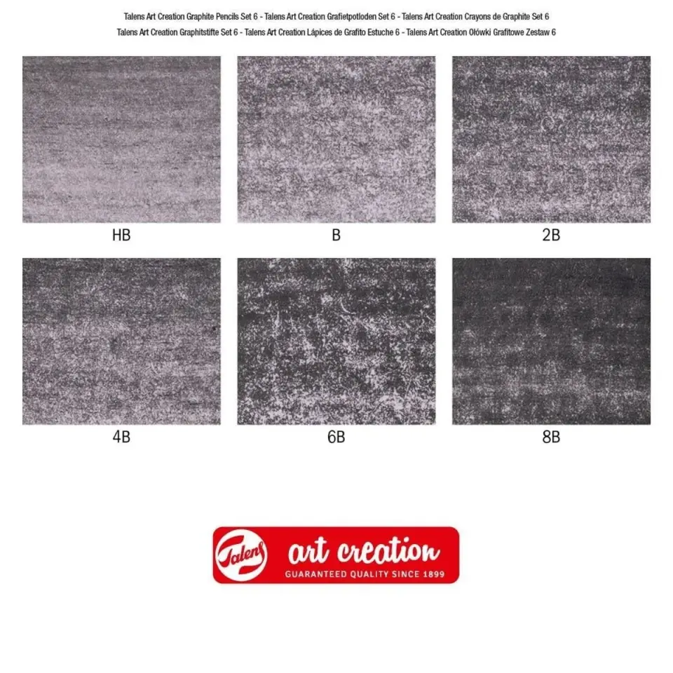 Talens Art Creation Graphite Dereceli Kara Kalem Seti 6lı