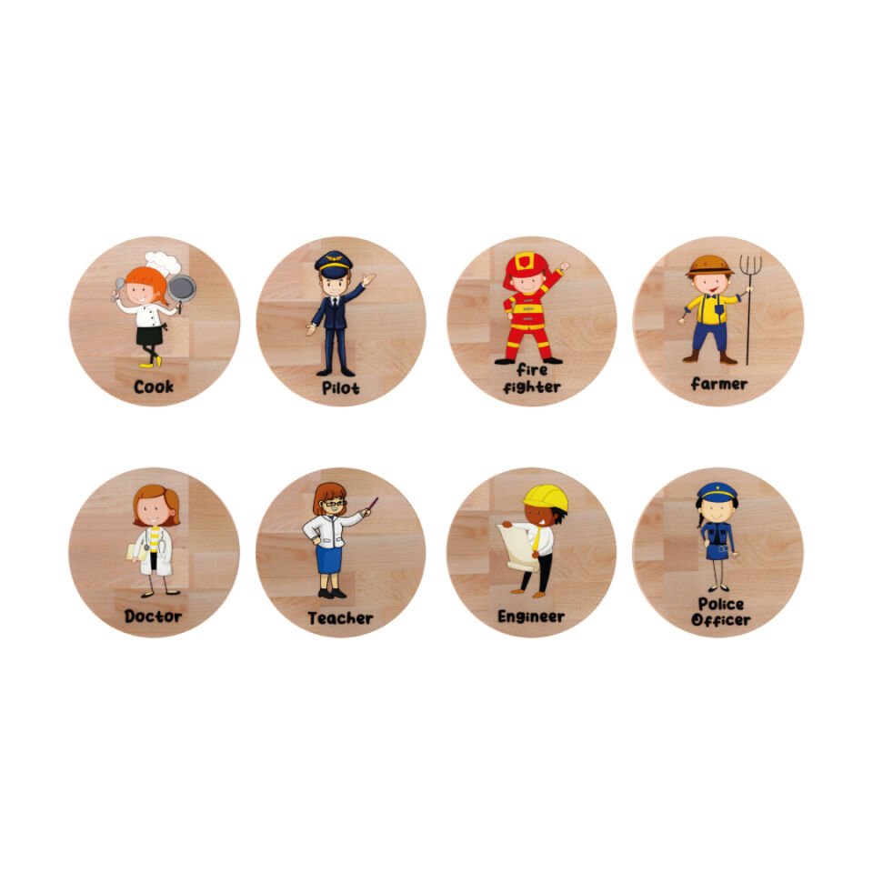 Redka Wo-Mory (4 Model 12 li Display Ahşap Hafıza Oyunu)