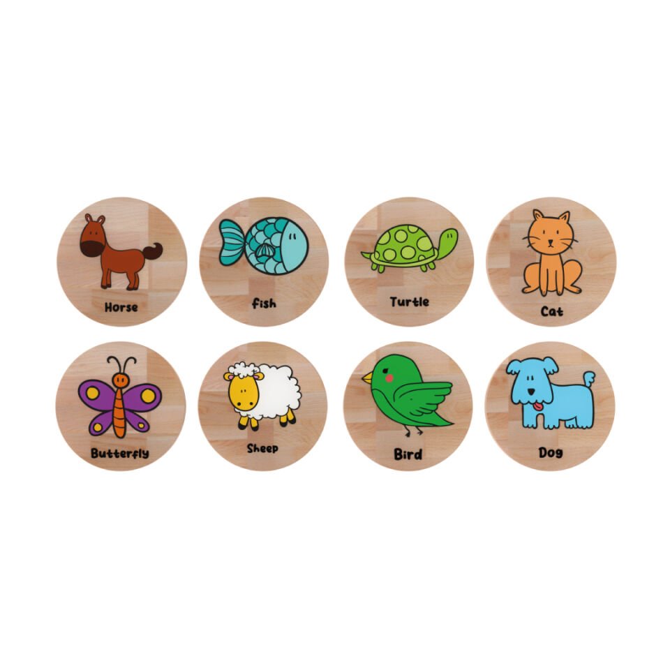 Redka Wo-Mory Hayvanlar Display Ahşap Hafıza Oyunu