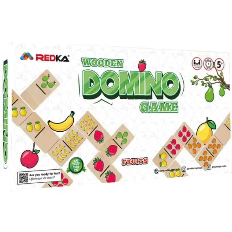 Redka Wooden Domino Fruits (Meyveler)