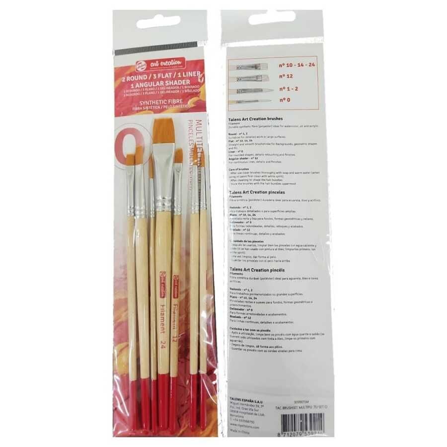 Talens Art Creation Brushset Multipu. 7'li Set O