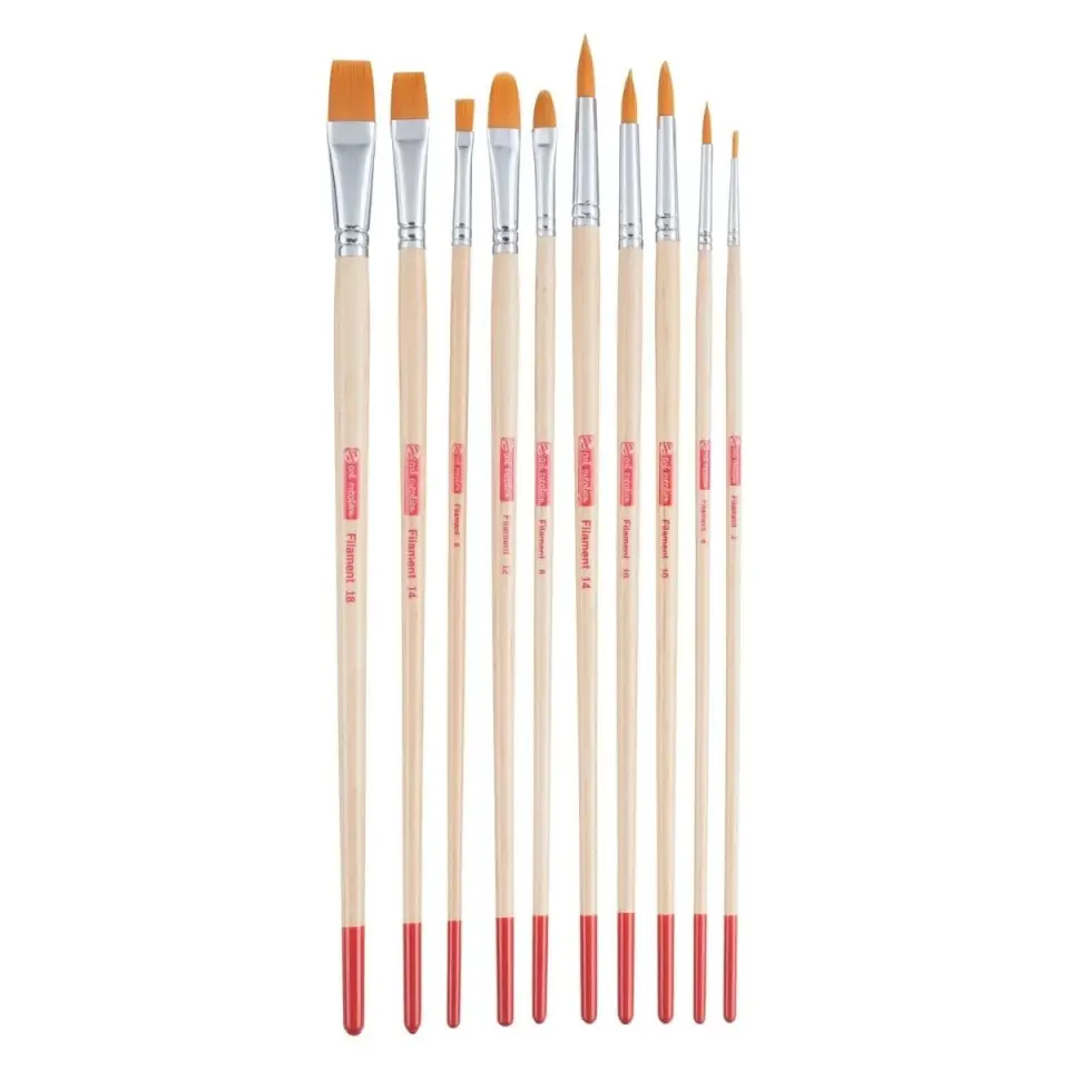 Art Creation Yağlı Guaj Akrilik Boya Sentetik Fırça Seti 10lu