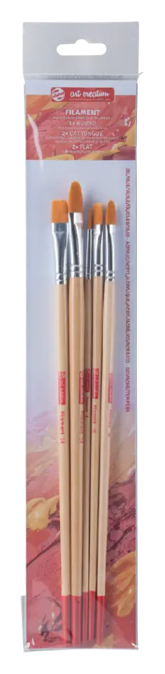 Talens Art Creation Yağlı Guaj Akrilik Boya Sentetik Fırça Seti 5li