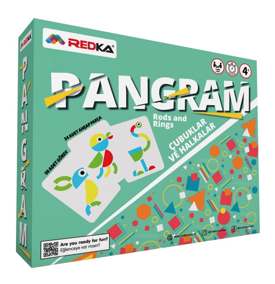 Redka Pangram Çubuklar Ve Halkalar