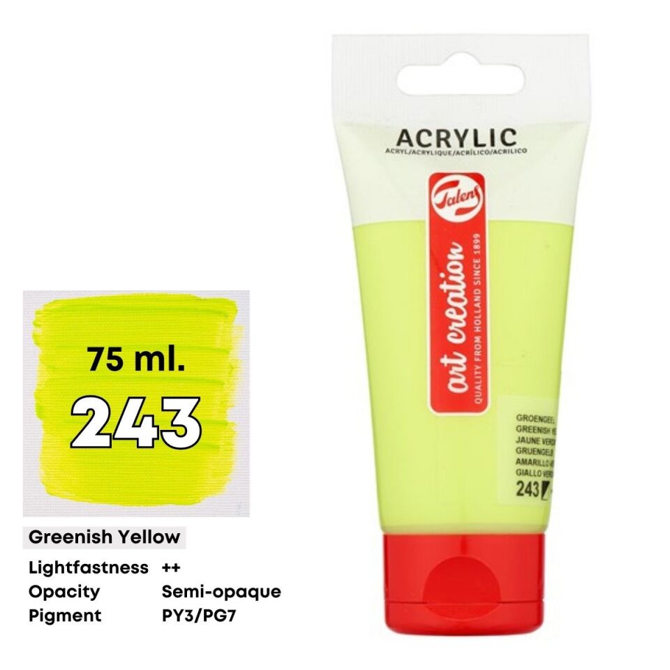 Talens Art Creation Akrilik Boya 75 ml Greenish Yellow 243