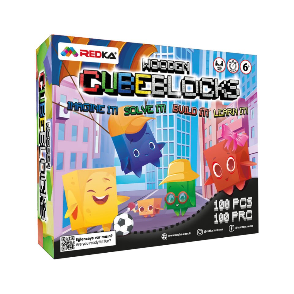Redka Wooden Cube Blocks