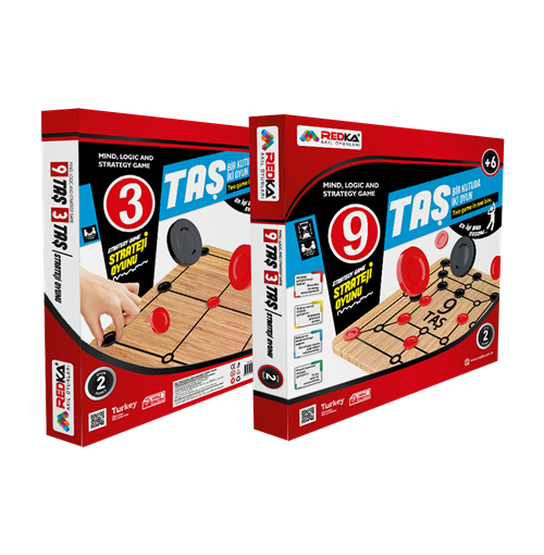 Redka 9 Taş 3 taş (Dokuz Taş / Üç Taş)