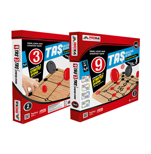 Redka 9 Taş 3 taş (Dokuz Taş / Üç Taş)