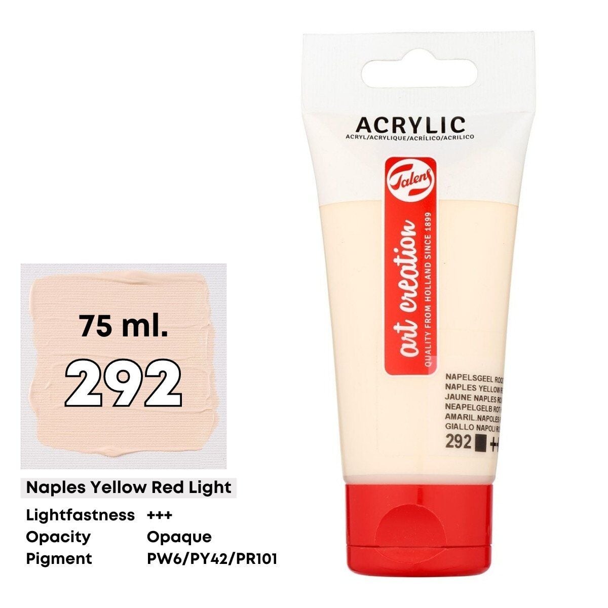 Talens Art Creation Akrilik Boya 75 ml Naples Yellow Red Light 292