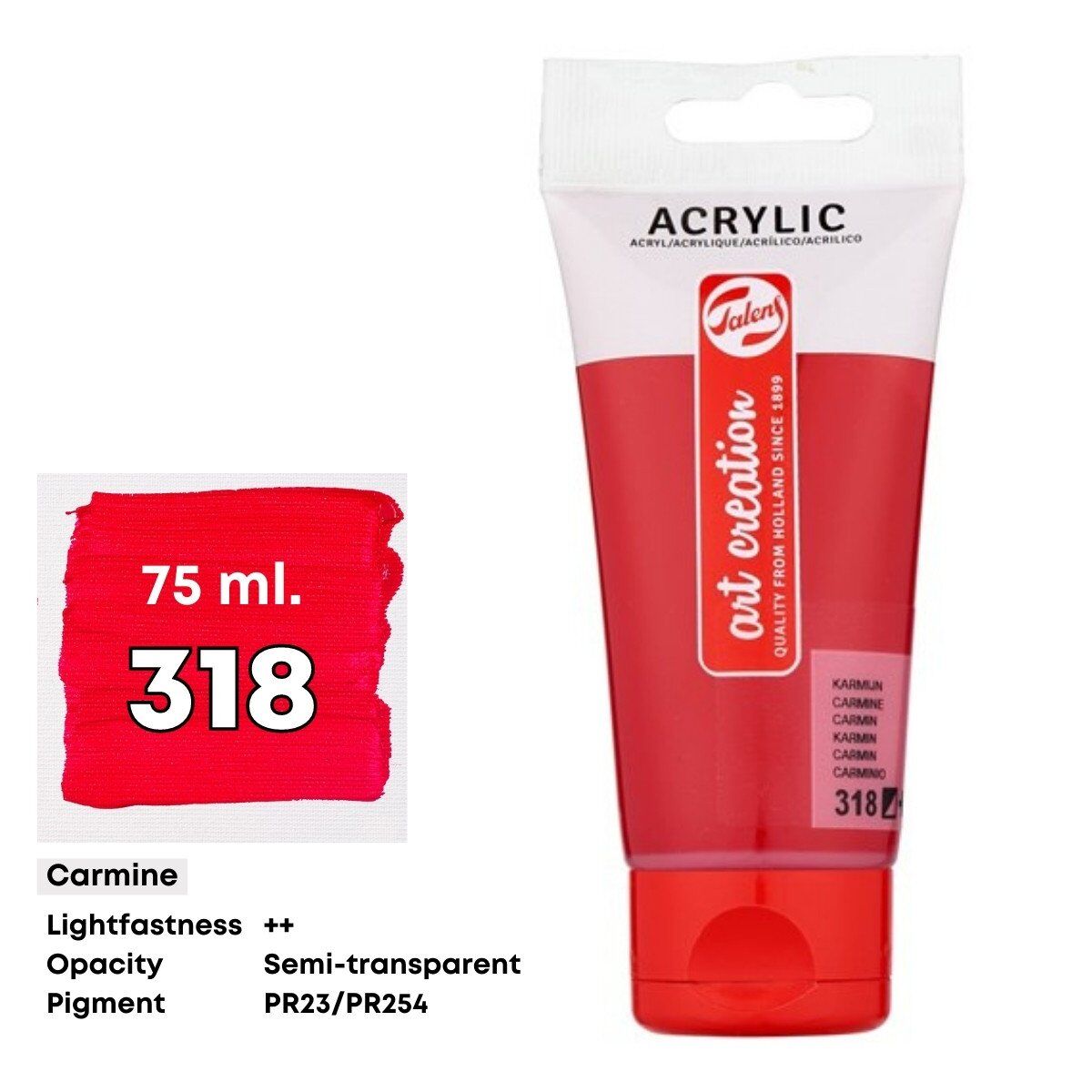 Talens Art Creation Akrilik Boya 75 ml Carmine 318