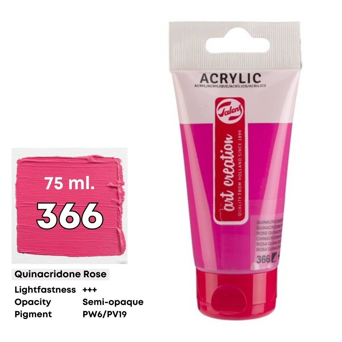 Talens Art Creation Akrilik Boya 75 ml Quinacridone Rose 366