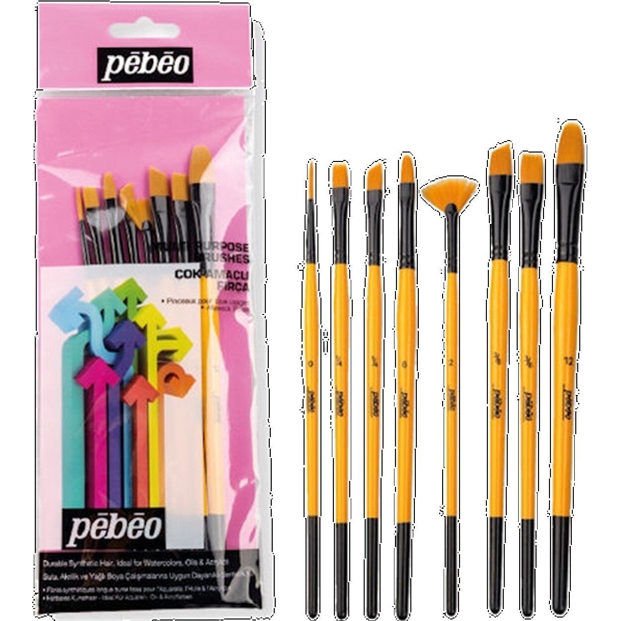 Pebeo 8'Li Karma Fırça Seti Set 4