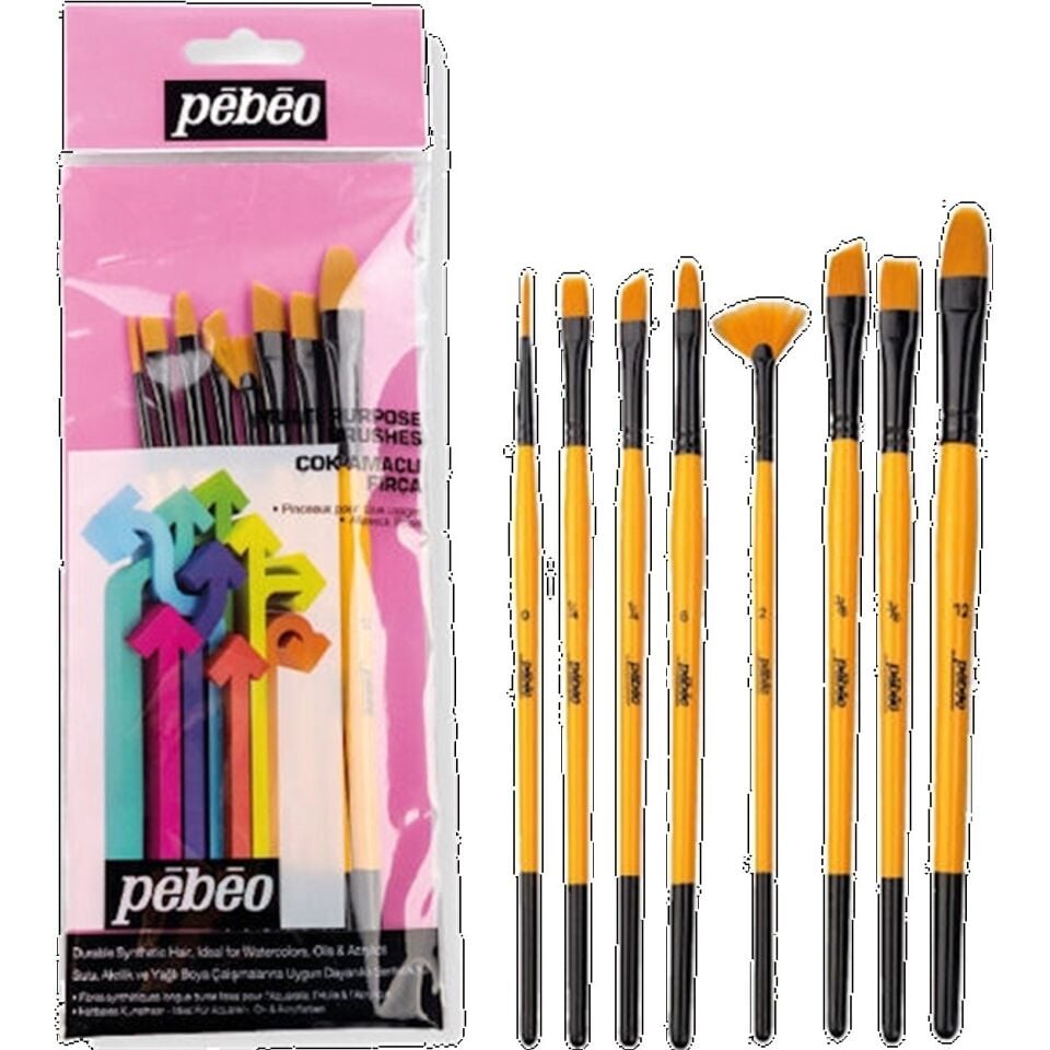 Pebeo 8'Li Karma Fırça Seti Set 4