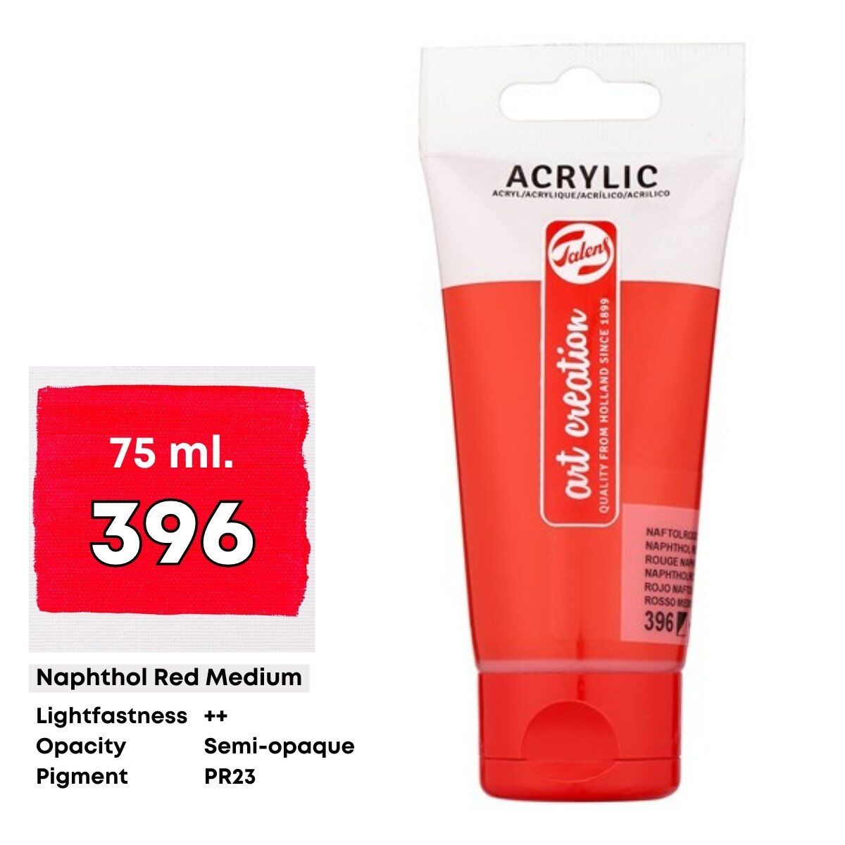 Talens Art Creation Akrilik Boya 75 ml Naphthol Red Medium 396