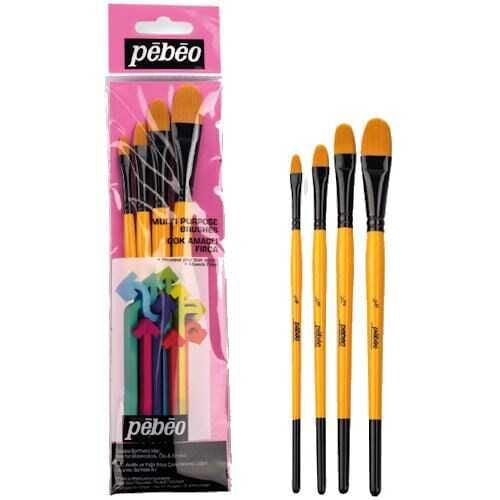 Pebeo 4'Lü Kedi Dili Fırça Seti Set - 11