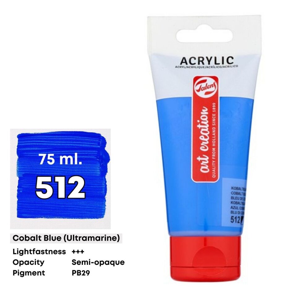 Talens Art Creation Akrilik Boya 75 ml Cobalt Blue (Ultramarine) 512