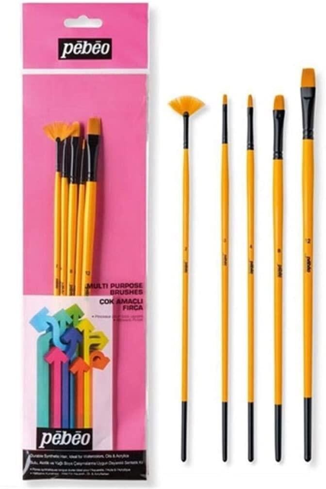 Pebeo Çok Amaçlı 5'li Fırça Seti Set-13
