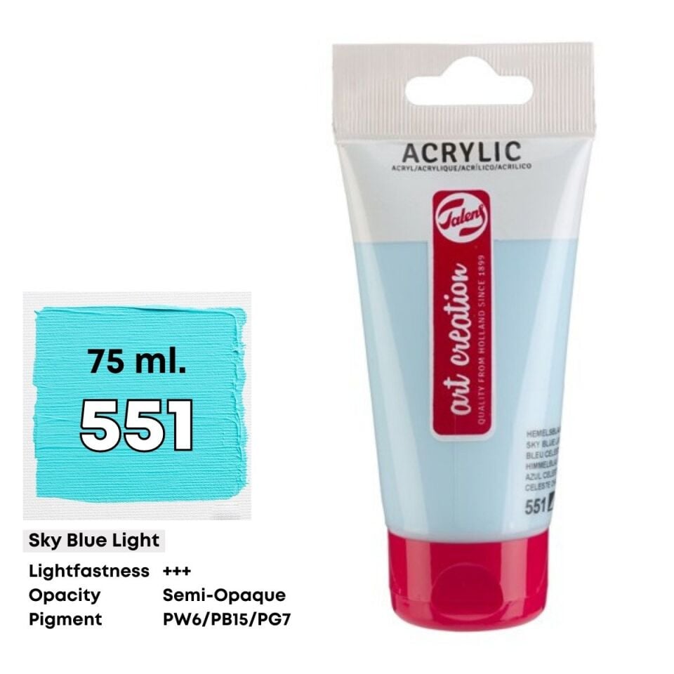 Talens Art Creation Akrilik Boya 75 ml Sky Blue Light 551