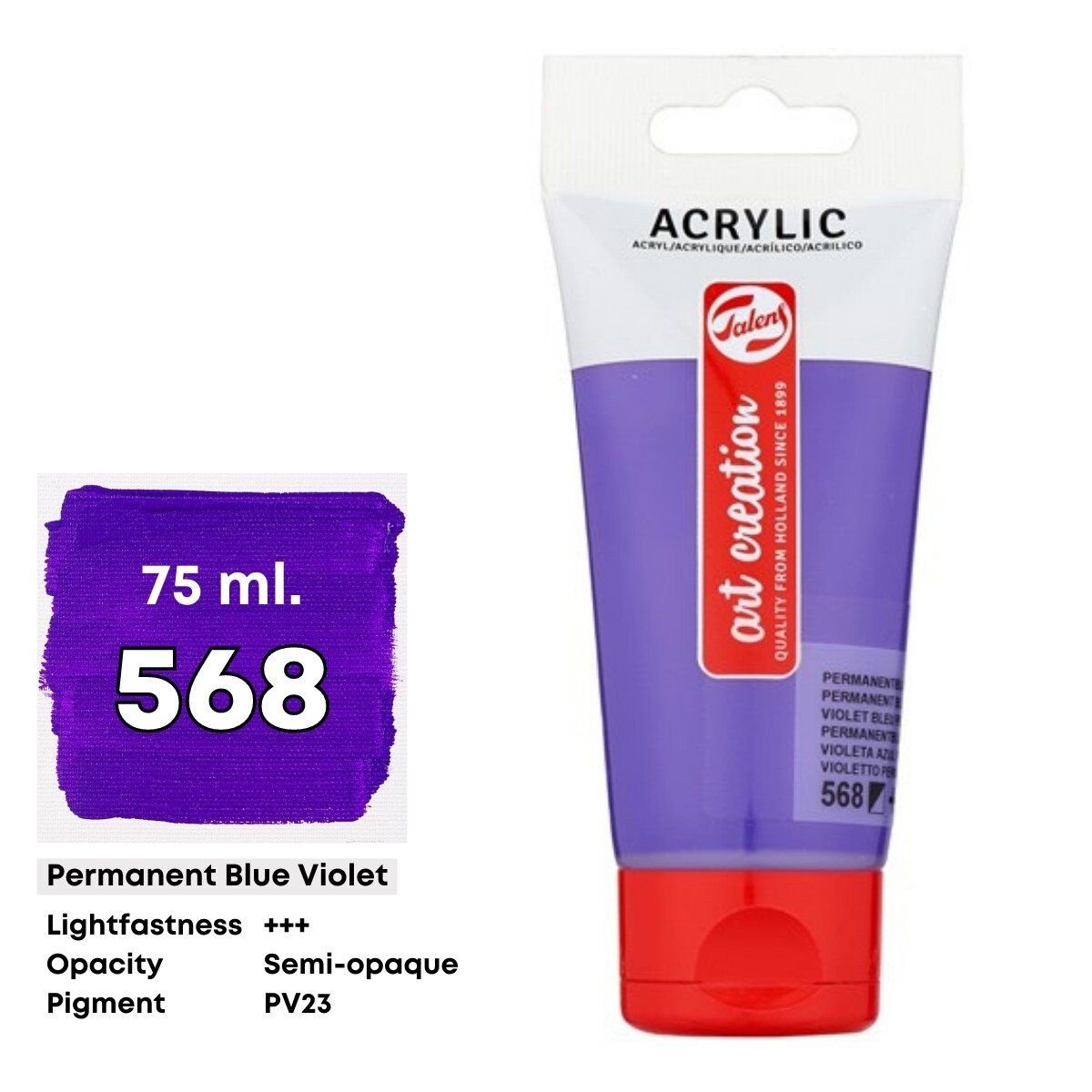 Talens Art Creation Akrilik Boya 75 ml Permanent Blue Violet 568
