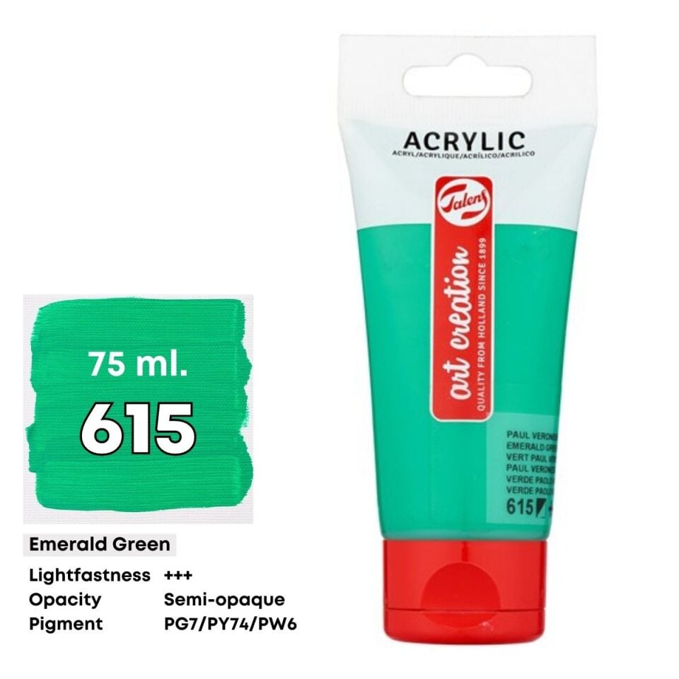 Talens Art Creation Akrilik Boya 75 ml Emerald Green 615